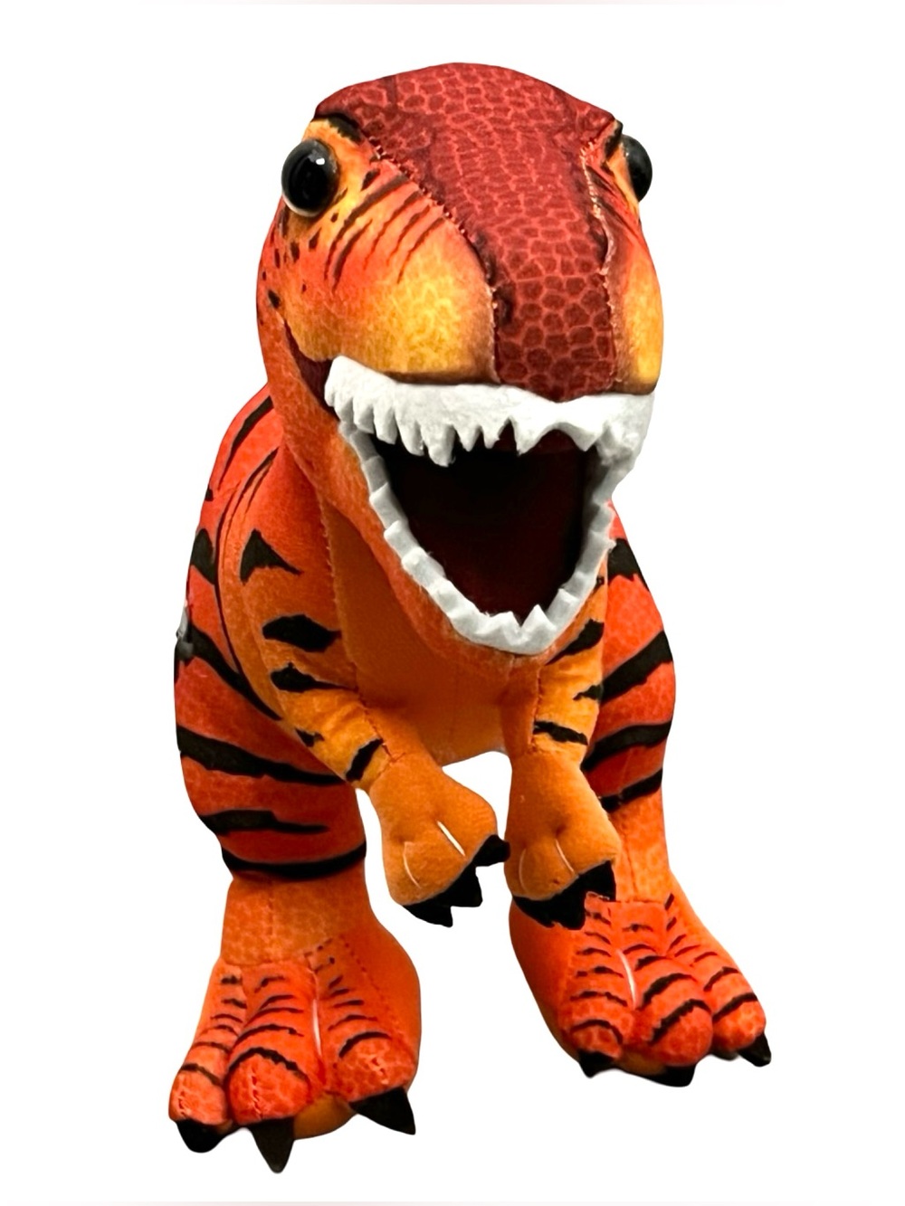 Jurassic World T Rex Dinosaur Plush 12” Stuffed Animal Orange Black